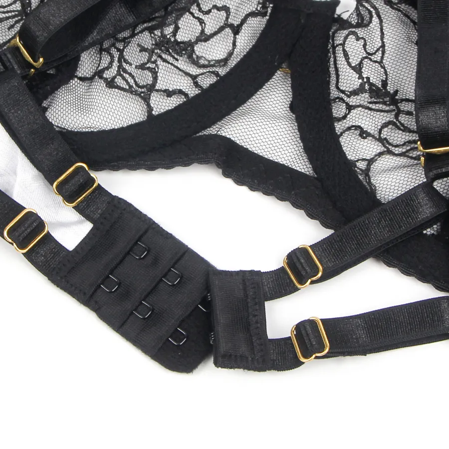 marielove Bikini Sets|exy chwarze pitzen-ingerie et – BH, ip & trape, verführeriche Deou
