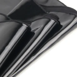 marielove Nachtwäsche|exy chwarze Wet-ook Nachtkeid – Faux-eder, Deep V-Neck & trape, ingerie