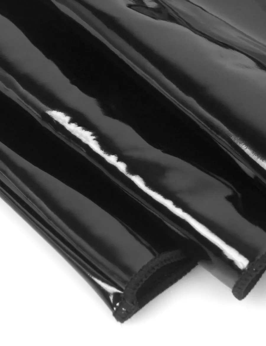 marielove Nachtwäsche|exy chwarze Wet-ook ingerie – Hater-BH, Patent-eder & pitze, trape