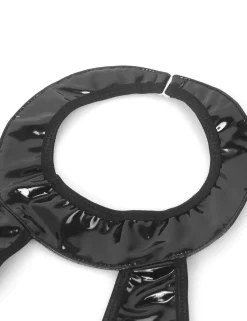 marielove Nachtwäsche|exy chwarze Wet-ook ingerie – Hater-BH, Patent-eder & pitze, trape