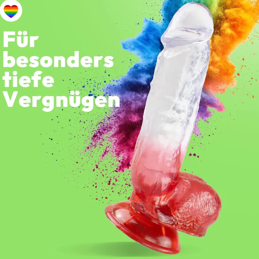 marielove Anal Dildo|Saugnapfdildo|Stark gebogener Dildo mit Saugnapf 22,5 cm