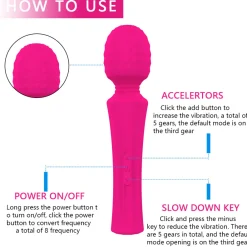 marielove Massagestäbe|Magic Wand Vibrator|Vibrator Stimulation Klitoris Vagina GM-015
