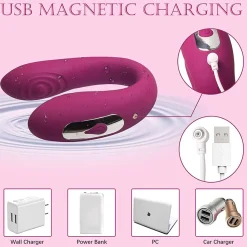 marielove Xxl Vibrator|Paarvibrator|Vibrator Stimulation Klitoris Wasserdicht USB GM-307 Pink