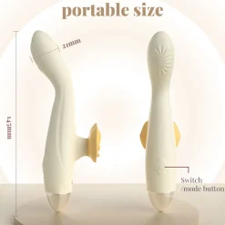 marielove Xxl Vibrator|Paarvibrator|Vibrator Stimulation Klitoris Wasserdicht USB GM-559 Weiß