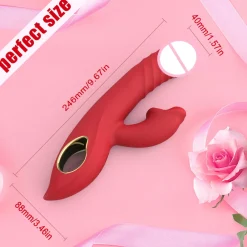 marielove Xxl Vibrator|Paarvibrator|Vibrator Stimulation Klitoris Wasserdicht USB GM-510 Rot