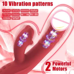 marielove Xxl Vibrator|Paarvibrator|Vibrator Stimulation Klitoris Wasserdicht USB GM-510 Rot