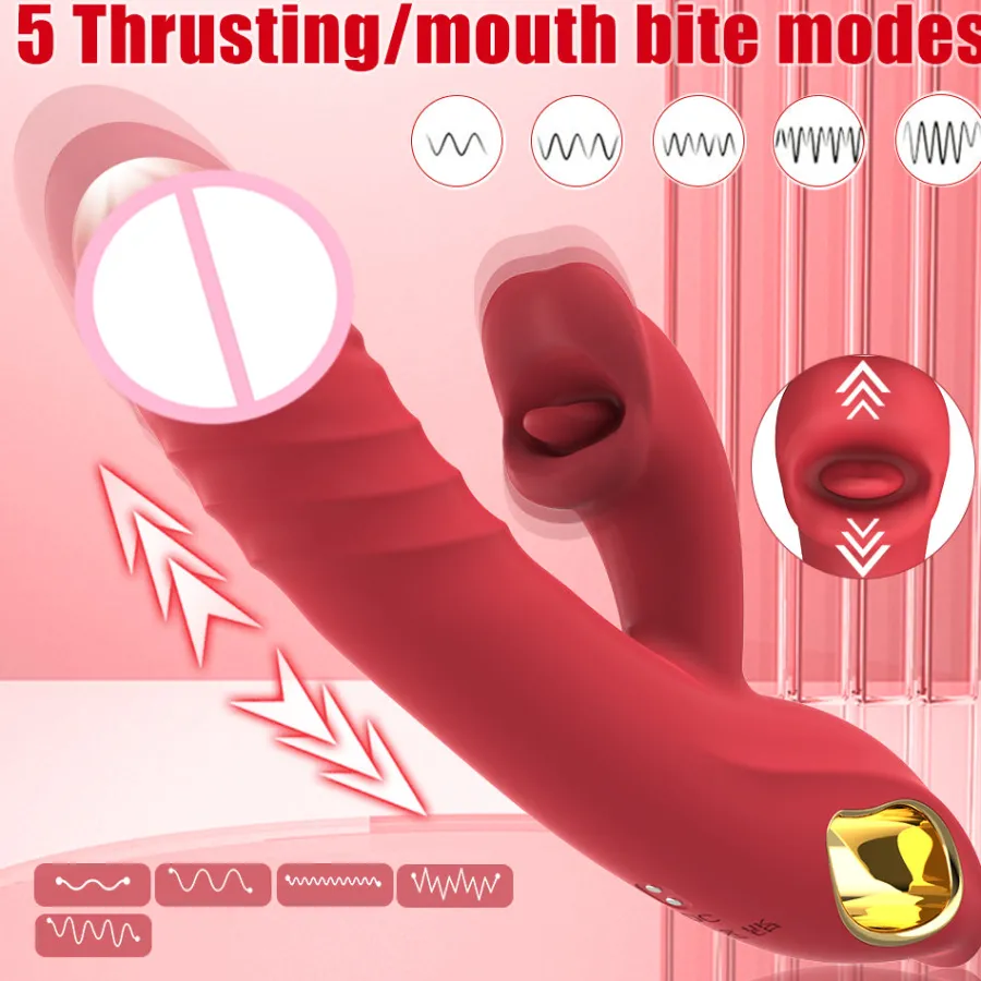 marielove Xxl Vibrator|Paarvibrator|Vibrator Stimulation Klitoris Wasserdicht USB GM-510 Rot