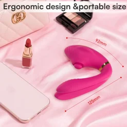marielove Xxl Vibrator|Paarvibrator|Vibrator Stimulation Klitoris Wasserdicht USB GM-678 Pink