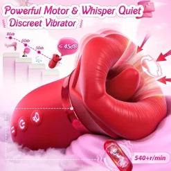 marielove Xxl Vibrator|Paarvibrator|Vibrator Stimulation Klitoris Wasserdicht USB GM-468 Rot