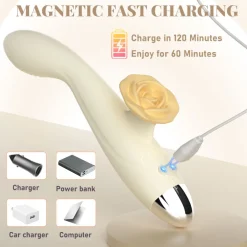 marielove Xxl Vibrator|Paarvibrator|Vibrator Stimulation Klitoris Wasserdicht USB GM-559 Rosa
