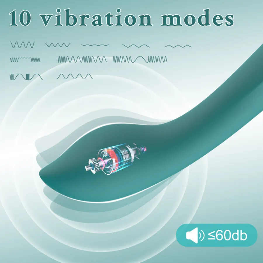 marielove Xxl Vibrator|Paarvibrator|Vibrator Stimulation Klitoris Wasserdicht USB GM-455 Grün