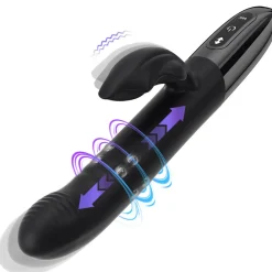 marielove Xxl Vibrator|Paarvibrator|Vibrator Stimulation Klitoris Wasserdicht USB GM-562 Schwarz