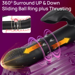 marielove Xxl Vibrator|Paarvibrator|Vibrator Stimulation Klitoris Wasserdicht USB GM-562 Schwarz