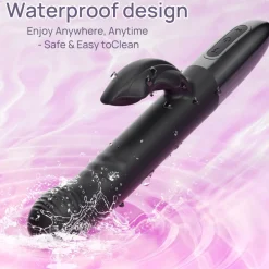 marielove Xxl Vibrator|Paarvibrator|Vibrator Stimulation Klitoris Wasserdicht USB GM-562 Schwarz
