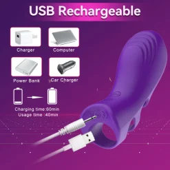 marielove Xxl Vibrator|Paarvibrator|Vibrator Stimulation Klitoris Wasserdicht USB GM-262 Lila