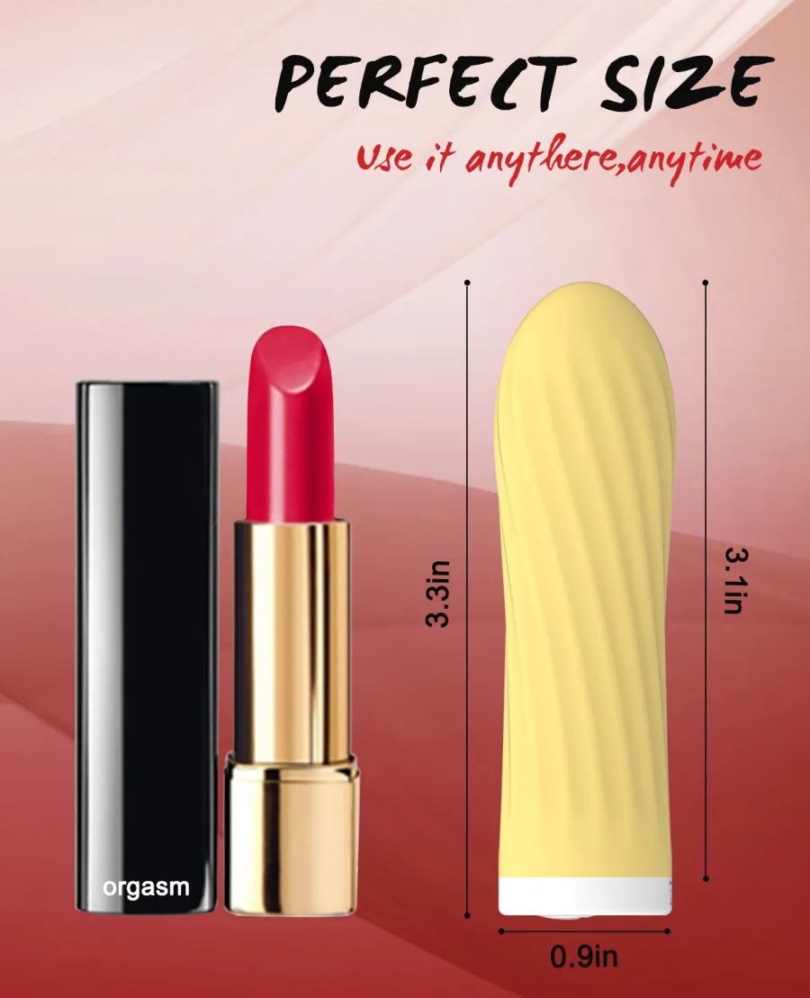 marielove Xxl Vibrator|Paarvibrator|Vibrator Stimulation Klitoris Wasserdicht USB GM-280 Gelb