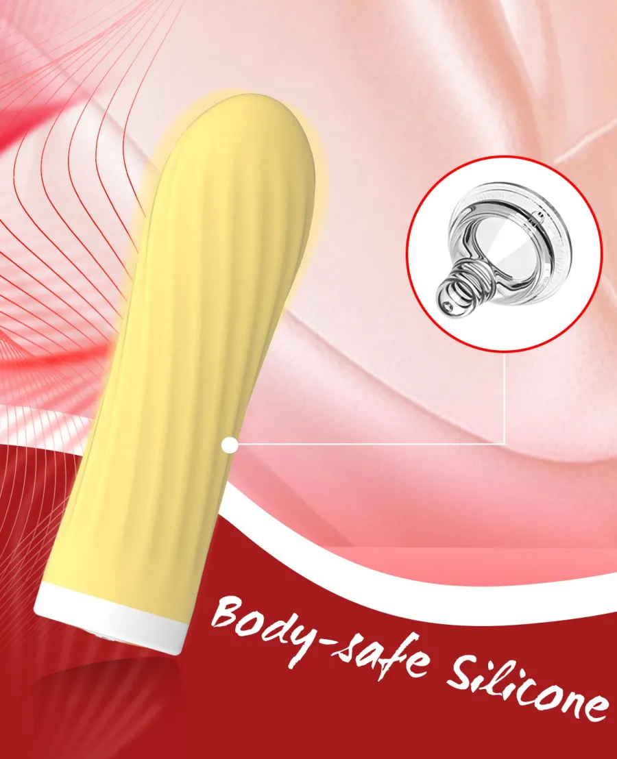 marielove Xxl Vibrator|Paarvibrator|Vibrator Stimulation Klitoris Wasserdicht USB GM-280 Gelb