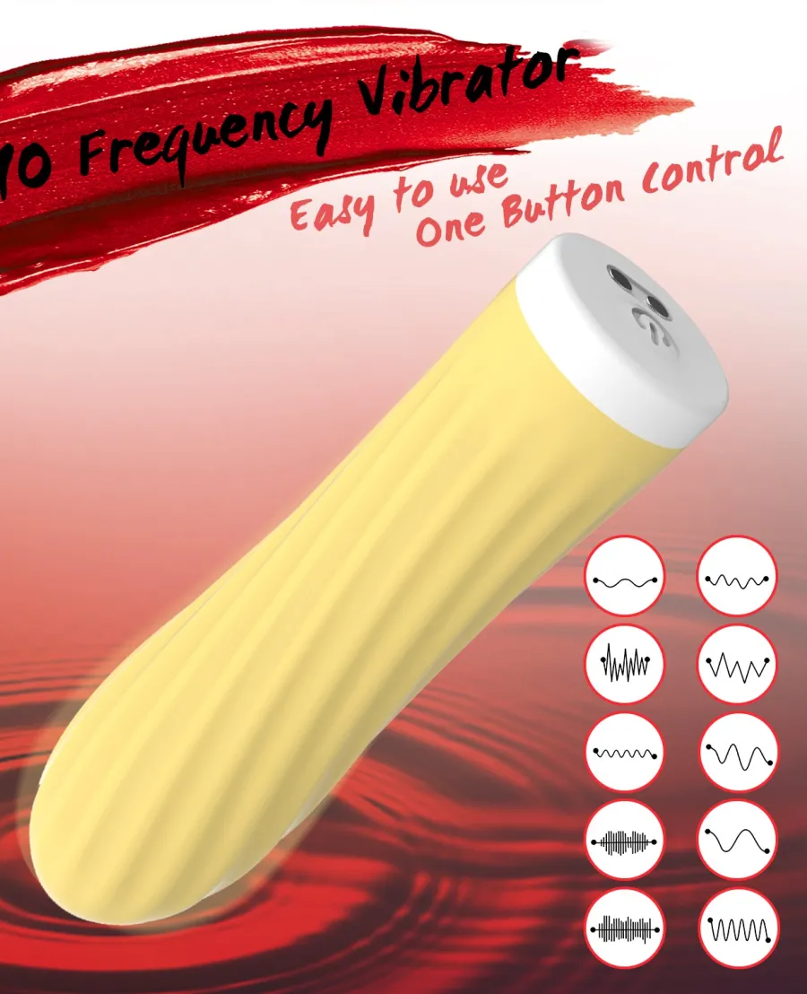 marielove Xxl Vibrator|Paarvibrator|Vibrator Stimulation Klitoris Wasserdicht USB GM-280 Gelb