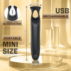 marielove Xxl Vibrator|Paarvibrator|Vibrator Stimulation Klitoris Wasserdicht USB GM-489 Schwarz
