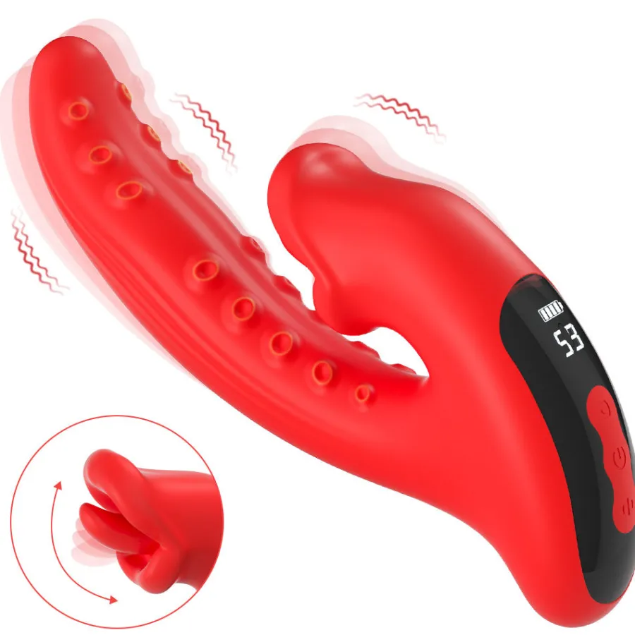 marielove Xxl Vibrator|Paarvibrator|Vibrator Stimulation Klitoris Wasserdicht USB GM-565 Rot