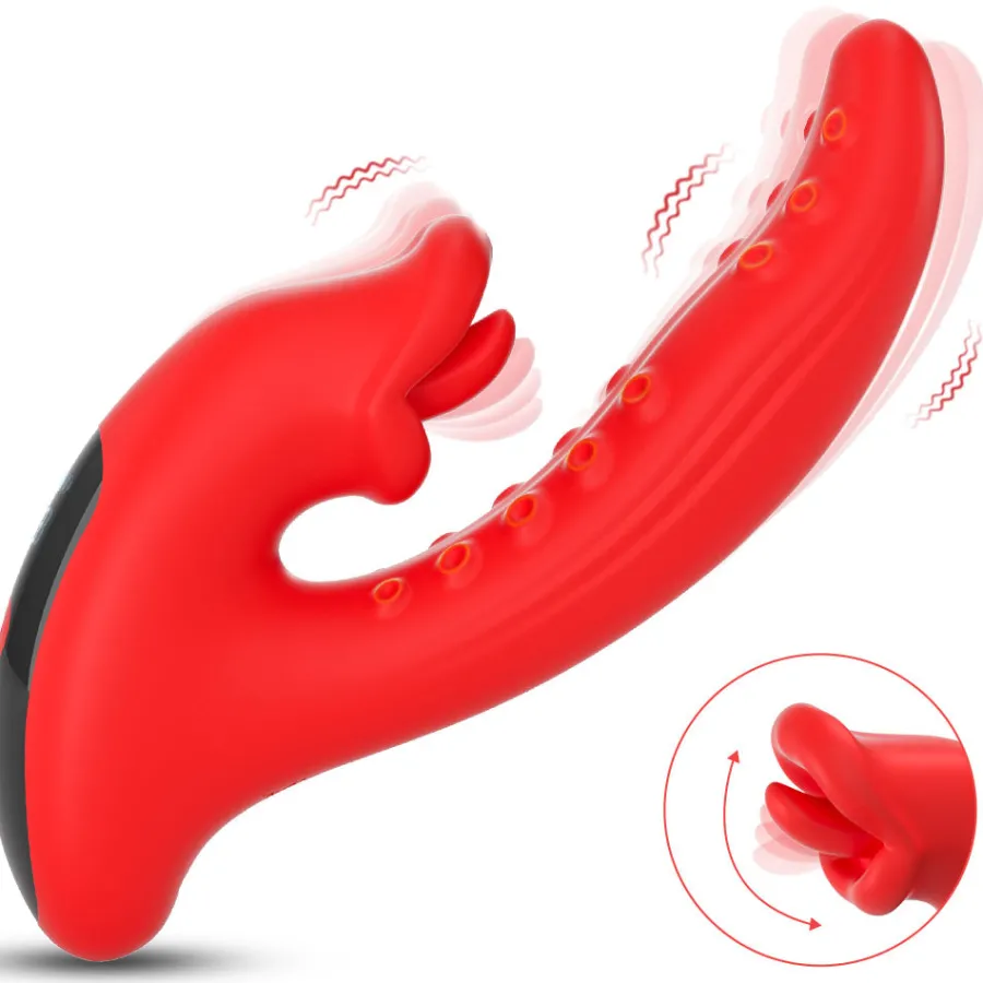 marielove Xxl Vibrator|Paarvibrator|Vibrator Stimulation Klitoris Wasserdicht USB GM-565 Rot