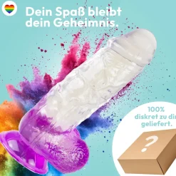 marielove Anal Dildo|Saugnapfdildo|XXL Dildo mit Saugnapf Ø 7 cm 4 Farben