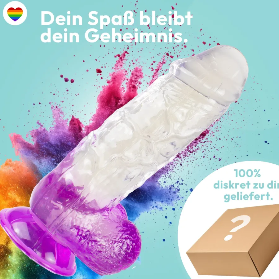 marielove Anal Dildo|Saugnapfdildo|XXL Dildo mit Saugnapf Ø 7 cm 4 Farben