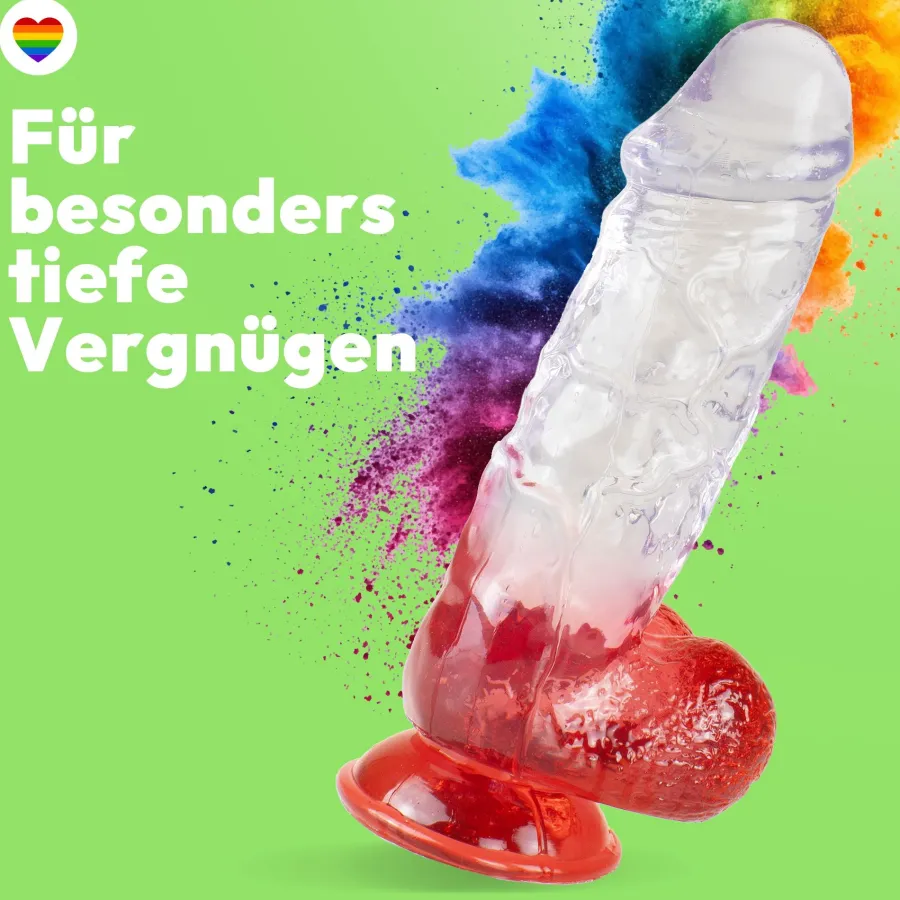 marielove Anal Dildo|Saugnapfdildo|XXL Dildo mit Saugnapf Ø 7 cm 4 Farben