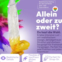 marielove Anal Dildo|Saugnapfdildo|XXL Dildo mit Saugnapf 31 cm 4 Farben