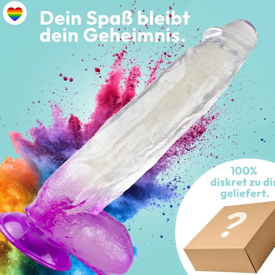 marielove Anal Dildo|Saugnapfdildo|XXL Dildo mit Saugnapf 31 cm 4 Farben